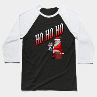 Santa Claus Christmas Nikolaus Ho Ho Ho Baseball T-Shirt